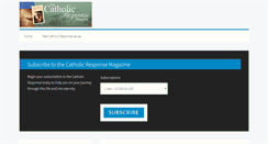 Desktop Screenshot of catholicresponsemagazine.org