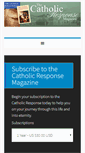 Mobile Screenshot of catholicresponsemagazine.org